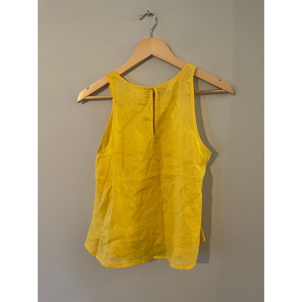 Mave Anthropologie Yellow Linen Tank Top - Picture 3 of 4